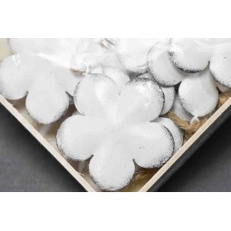 Fiori in latta bianchi - Confezione 10 pezzi