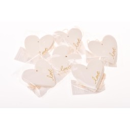 Cuori in carta 72 Pezzi - 5x5,5 Cm / Bianco