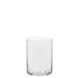 Cilindro in vetro trasparente trasparente - D 10x20 Cm