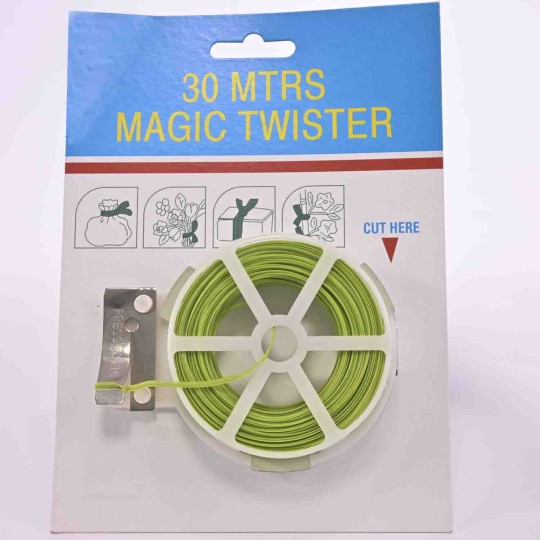 Filo in alluminio ricoperto - 30 M / Verde