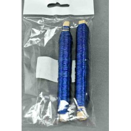 Spolette in filo di alluminio D 0,55 MM - Vari colori - blu scuro