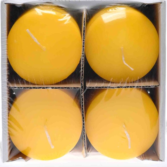 Moccoli candela 4 PZ - 80x150 Mm / Limone