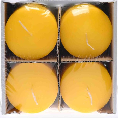 Moccoli candela 4 PZ - 80x150 Mm / Limone