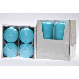 Moccoli candela 4 PZ - 80x150 Mm / Turchese