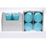 Moccoli candela 4 PZ - 80x200 Mm / Turchese