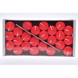 Moccoli candela 24 PZ - 50x35 Mm / Rosso