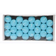 Moccoli candela 24 PZ - 50x35 Mm / Azzurro