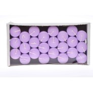 Moccoli candela 24 PZ - 50x35 Mm / Lilla