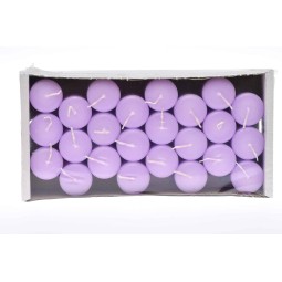 Moccoli candela 24 PZ - 50x35 Mm / Lilla