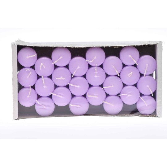 Moccoli candela 24 PZ - 50x35 Mm / Lilla