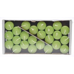 Moccoli candela 24 PZ -  50x35 Mm / Verde mela