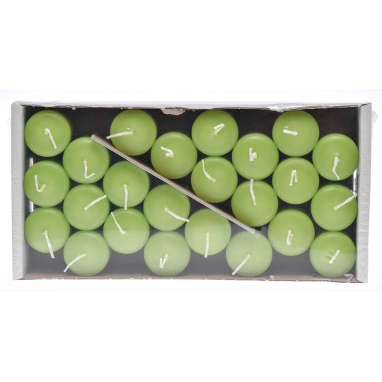 Moccoli candela 24 PZ -  50x35 Mm / Verde mela