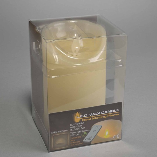 Candela a LED 7,5 CM - Altezza 12,5 CM