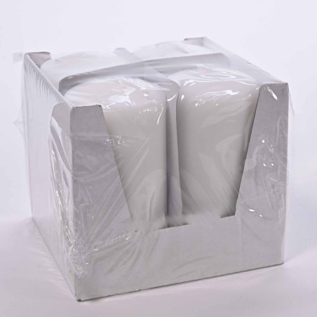 Moccoli candela 4 PZ - 50x100 Mm / Bianco