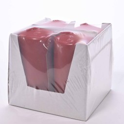 Moccoli candela 4 PZ - 50x100 Mm / Rosso