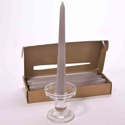 Candele coniche 12 PZ - 25x250 Mm / Grigio