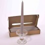 Candele coniche 12 PZ - 25x250 Mm / Grigio