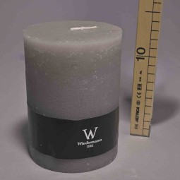 Moccolo candela rustico  - 100x140 Mm / Grigio