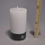 Moccolo candela rustico  - 100x190 Mm / Bianco