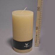 Moccolo candela rustico  - 100x190 Mm / Biscotto