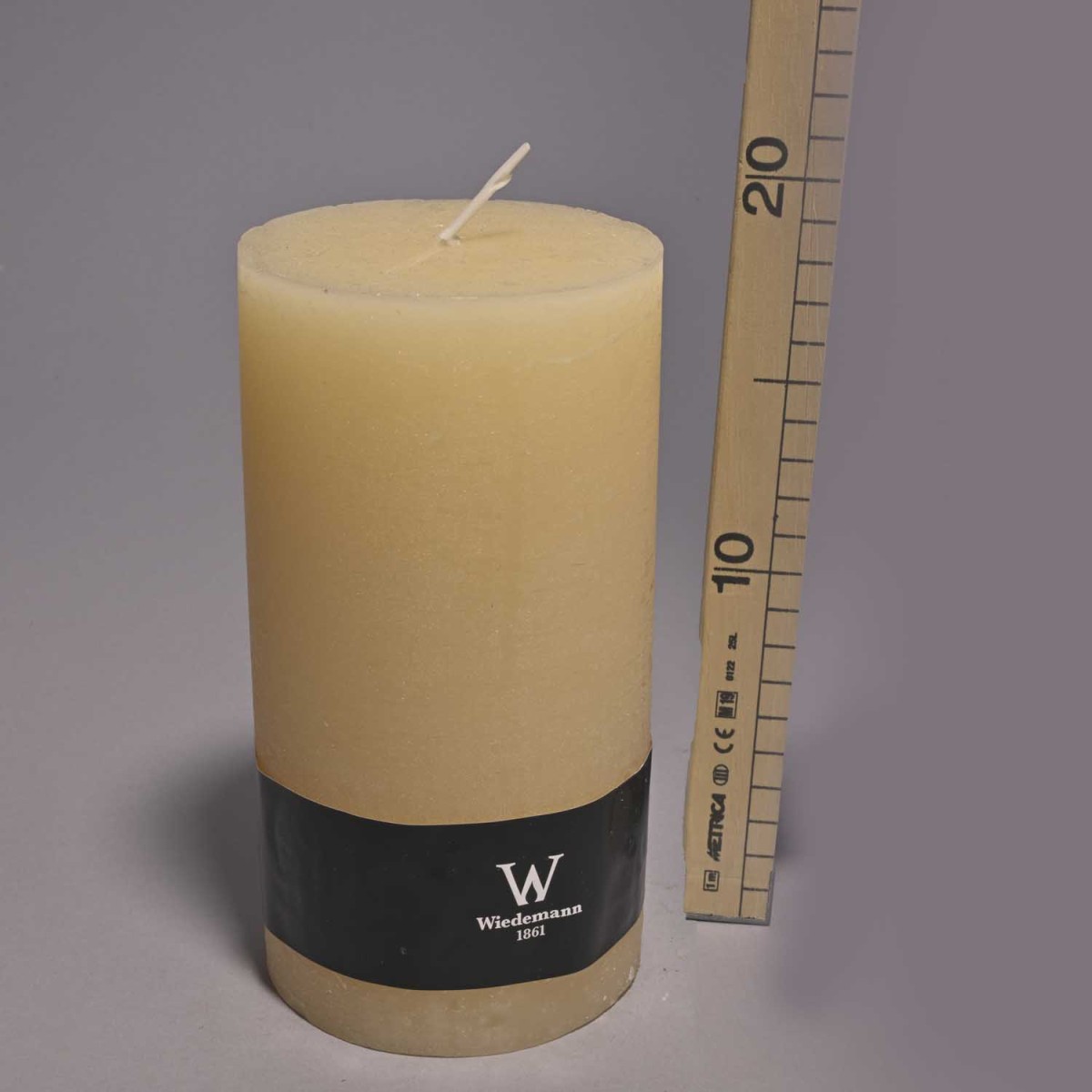 Moccolo candela rustico  - 100x190 Mm / Biscotto