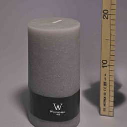 Moccolo candela rustico  - 100x190 Mm / Grigio