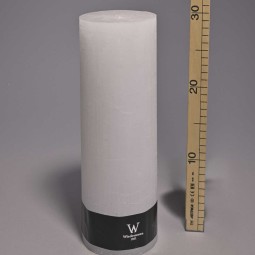 Moccolo candela rustico  - 100x300 Mm / Bianco