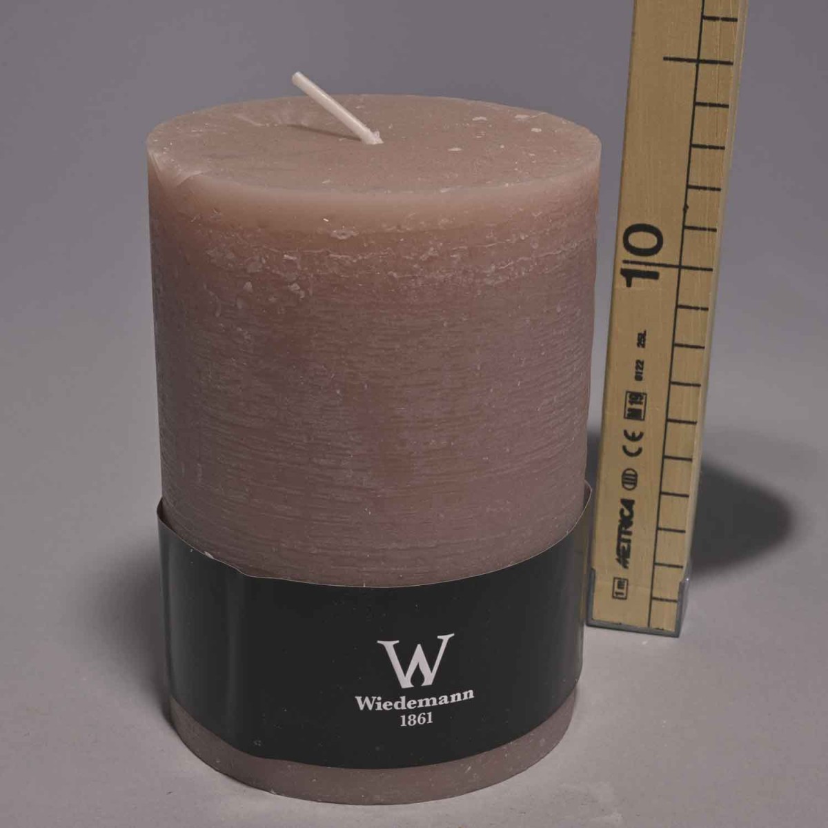 Moccolo candela rustico  - 100x140 Mm / Rosa