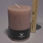 Moccolo candela rustico  - 100x140 Mm / Rosa