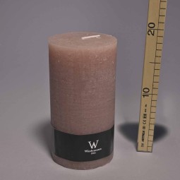 Moccolo candela rustico  - 100x190 Mm / Rosa