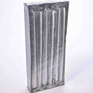 Candele coniche 12 PZ - 23x250 Mm / Argento