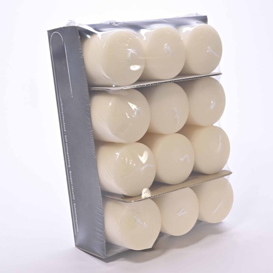 Moccoli candela 12 PZ - 60x100 Mm / Bianco lana