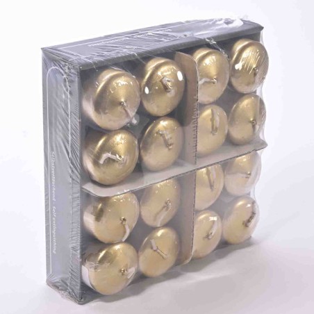 Moccoli candela 4 PZ - 40x60 Mm / Oro