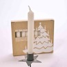 Candele coniche per Albero 20 PZ - 13x105 Mm / Bianco