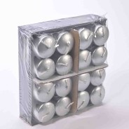 Moccoli candela 16 PZ - 40x60 Mm / Argento