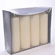 Moccoli candela 4 PZ - 70x200 Mm / Bianco Lana