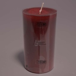 Moccolo candela rustico  - 70x130 Mm / Rosso