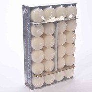 Moccoli candela 24 PZ - 40x60 Mm / Bianco lana