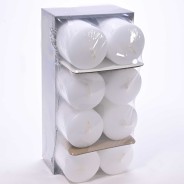 Moccoli candela 8 PZ - 70x130 Mm / Bianco