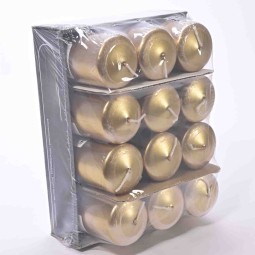 Moccoli candela 12 PZ - 50x100 Mm / Oro