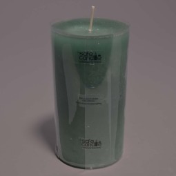 Moccolo candela rustico  - 70x130 Mm / Verde smeraldo