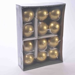 Candele a sfera 12 PZ - 60 Mm / Oro