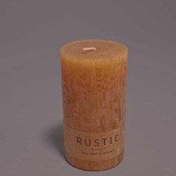 Moccolo candela rustico  - 60x110 Mm / Naturale