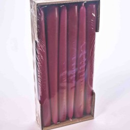 Candele coniche 12 PZ - 25x250 Mm / Magenta