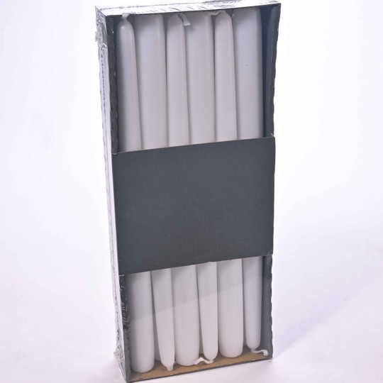 Candele a stelo 12 PZ - 23x300 Mm / Bianco