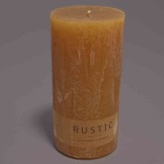 Moccolo candela rustico  - 70x140 Mm / Naturale