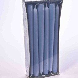 Candele coniche 12 PZ - 23x250 Mm / Blu chiaro