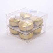 Candele galleggianti 8 PZ - 6 Cm / Oro