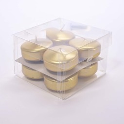 Candele galleggianti 8 PZ - 6 Cm / Oro