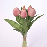Tulipani in mazzo - 30 Cm / Rosa